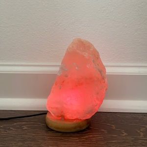 Color changing Salt rock lamp